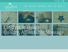 Tablet Screenshot of catalyst-massage.com
